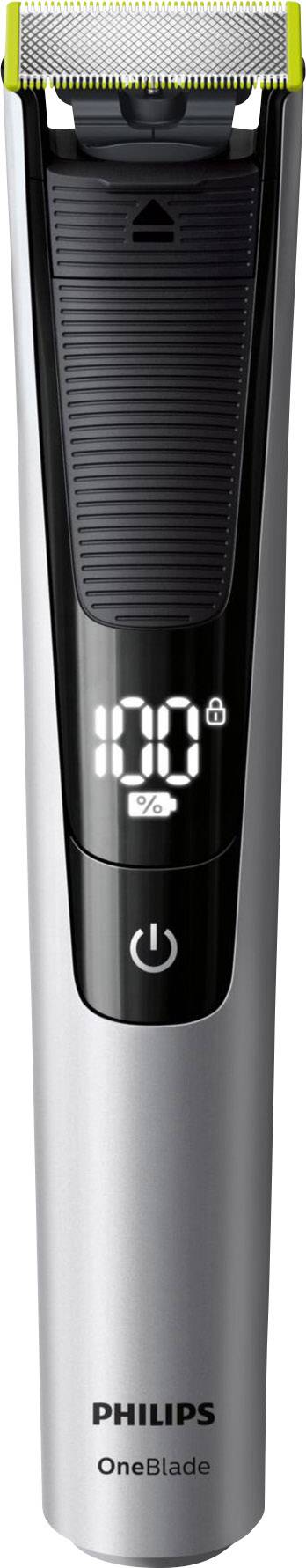 Philips One Blade Pro QP6520/20 Bartschneider abwaschbar Silber, Schwarz