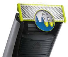 Philips OneBlade Pro Bartschneider abwaschbar Silber, Schwarz