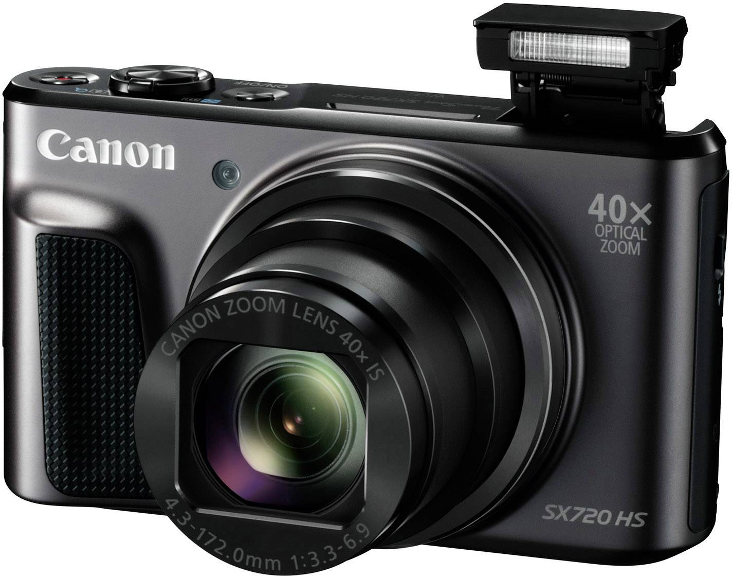 Canon PowerShot SX720HS Digitalkamera 20.3 Megapixel Opt. Zoom: 40 x Schwarz Staubgeschützt, GPS
