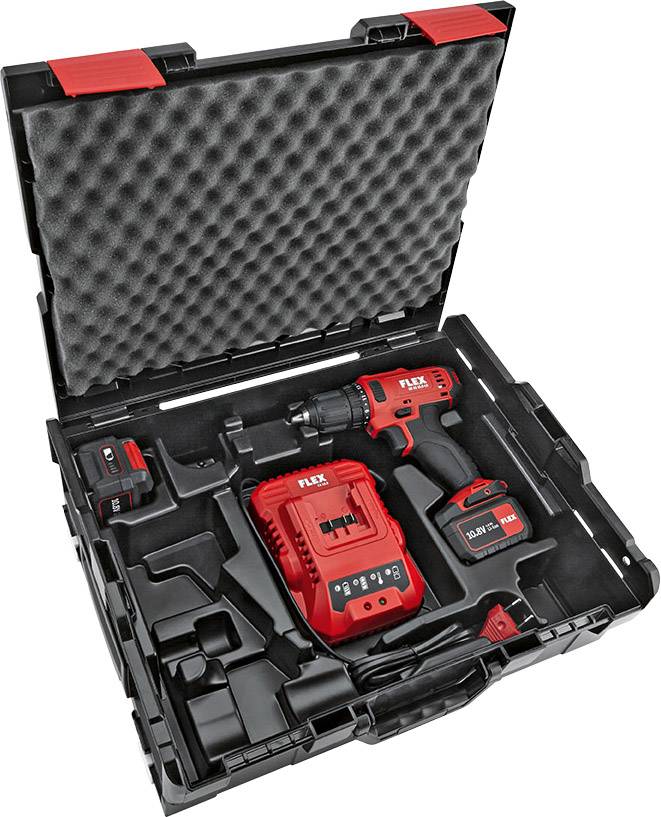 Flex DD 2G 10.8-LD 418.064 Akku-Bohrschrauber 10.8V 4Ah Li-Ion inkl. 2. Akku, inkl. Koffer, mit Zubehör