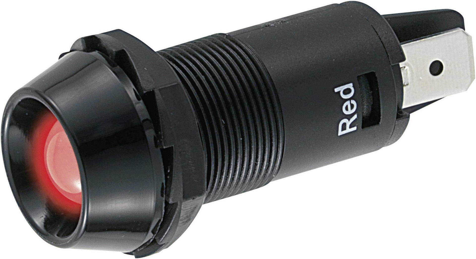 TRU Components TC-R9-106L1-01, RED LED-Signalleuchte Rot 12 V/DC Weiße Streuscheibe