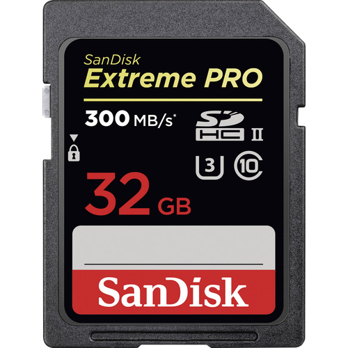 SanDisk Extreme PRO® SDHC-Karte 32GB Class 10, UHS-II, UHS-Class 3