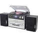 SoundMaster MCD5500SW Stereoanlage AUX, CD, DAB+, Kassette, Plattenspieler, SD, UKW, USB, Aufnahmefunktion 2 x 2.5W Schwarz
