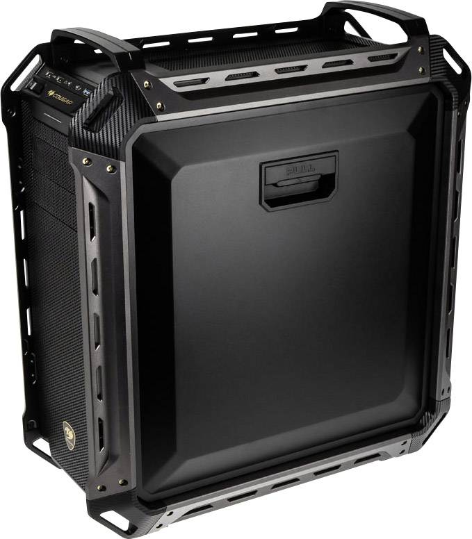 Cougar Panzer MAX Big-Tower Full Tower PC-Gehäuse Schwarz 3 vorinstallierte Lüfter, Seitenfenster