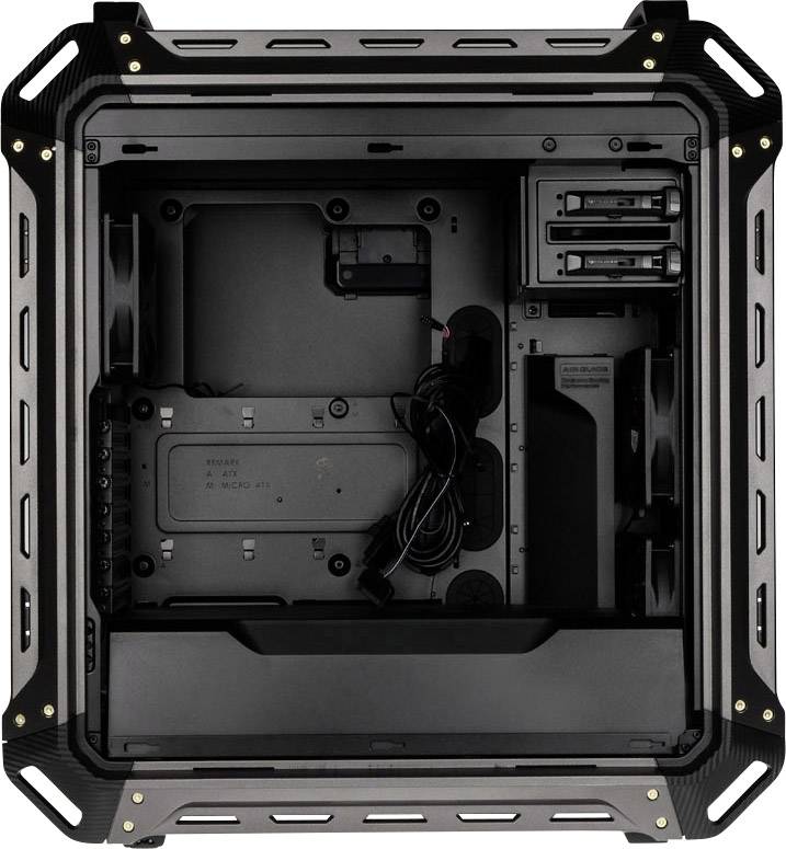 Cougar Panzer MAX Big-Tower Full Tower PC-Gehäuse Schwarz 3 vorinstallierte Lüfter, Seitenfenster