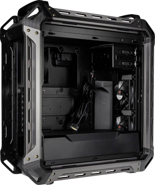Cougar Panzer MAX Big-Tower Full Tower PC-Gehäuse Schwarz 3 vorinstallierte Lüfter, Seitenfenster