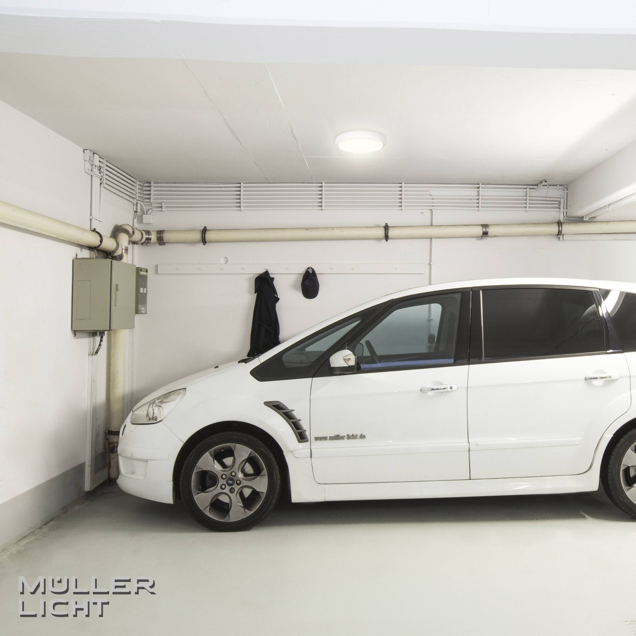 StarLicht Bulkhead LED-Feuchtraumleuchte mit Bewegungsmelder LED LED fest eingebaut 8 W Neutralweiß Weiß