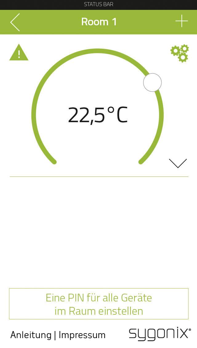 Sygonix 700100417 HT100 BT Funk-Heizkörperthermostat elektronisch 8 bis 28°C