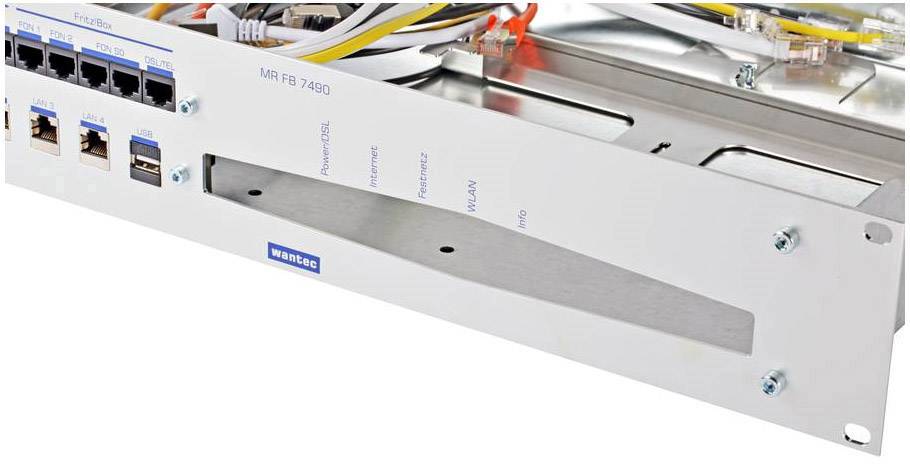 wantec 99595 19 Zoll Netzwerkschrank-Geräteboden 2 HE