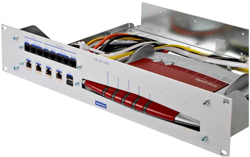 wantec 99595 19 Zoll Netzwerkschrank-Geräteboden 2 HE