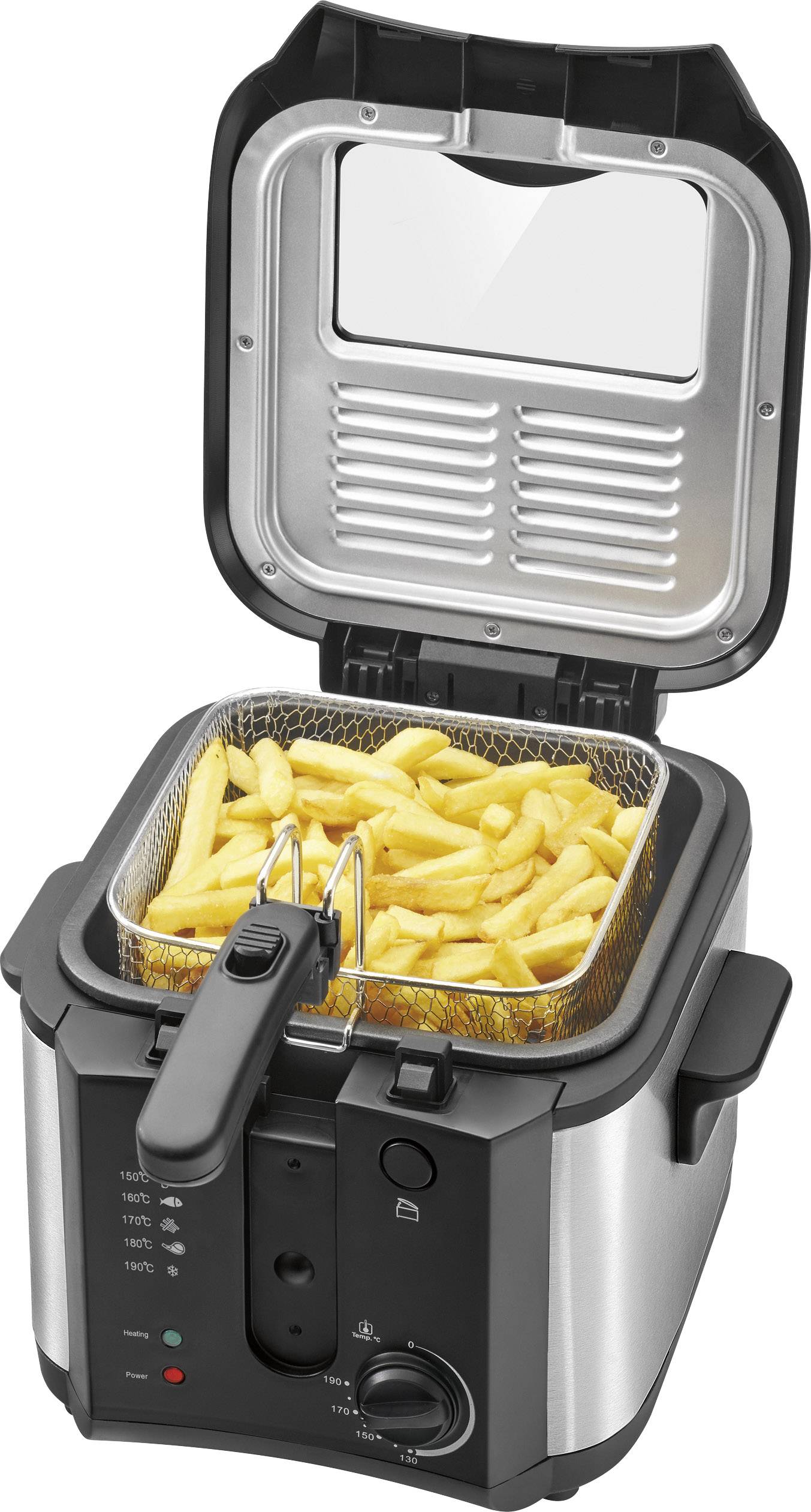 Clatronic FR 3649 Fritteuse 2.5 l 1600 W Schwarz