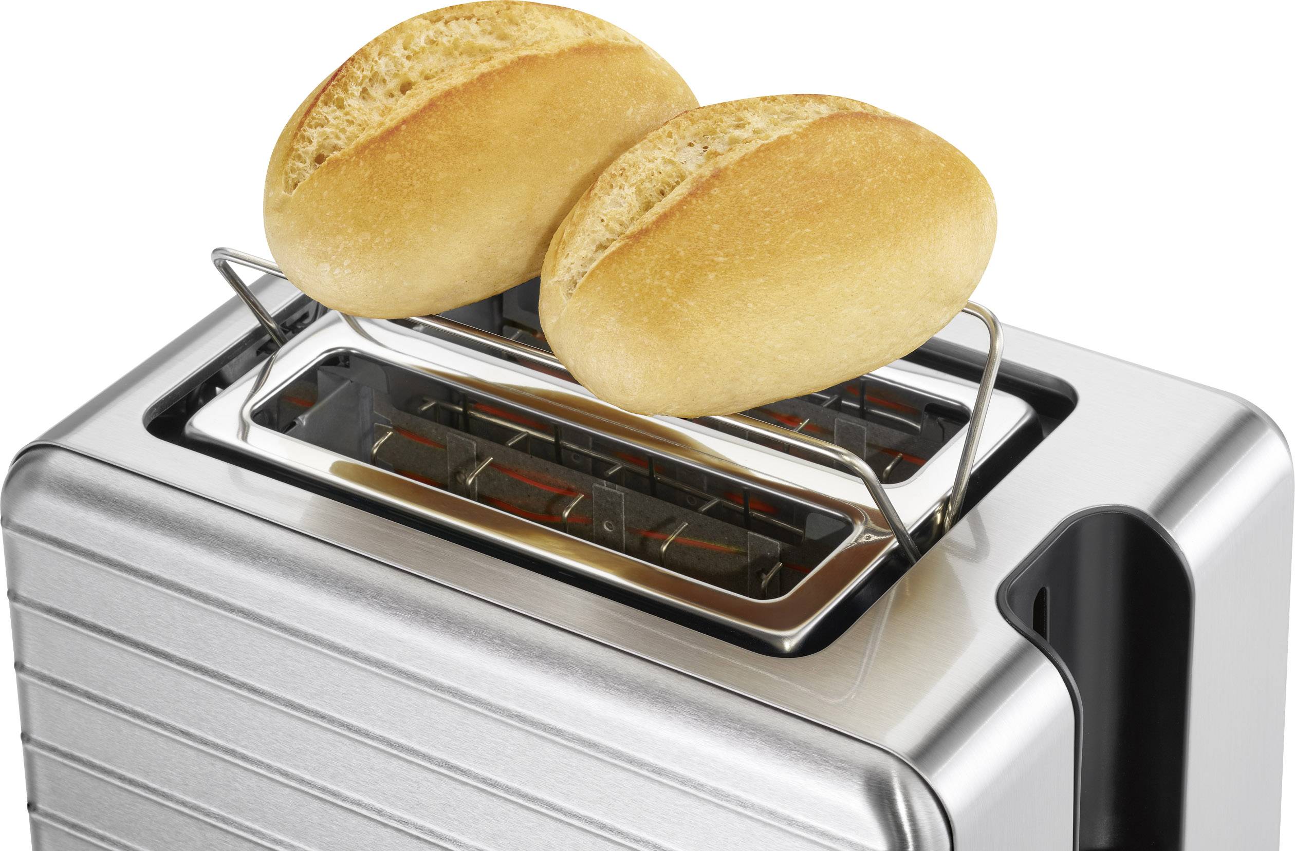 Profi Cook PC-TAZ 1110 Toaster mit Brötchenaufsatz Edelstahl