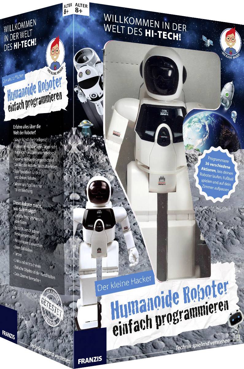 Franzis Verlag 65348 Humanoide Roboter einfach programmieren Lernpaket ab 8 Jahre