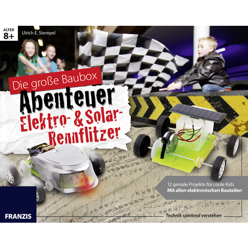 Franzis Verlag 65357 Elektro- & Solar-Rennflitzer Erneuerbare Energien, Elektronik Bastelbox ab 8 Jahre