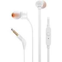 JBL T110 In Ear Kopfhörer kabelgebunden Weiß Headset JBL T110 In Ear Kopfhörer kabelgebunden Weiß Headset