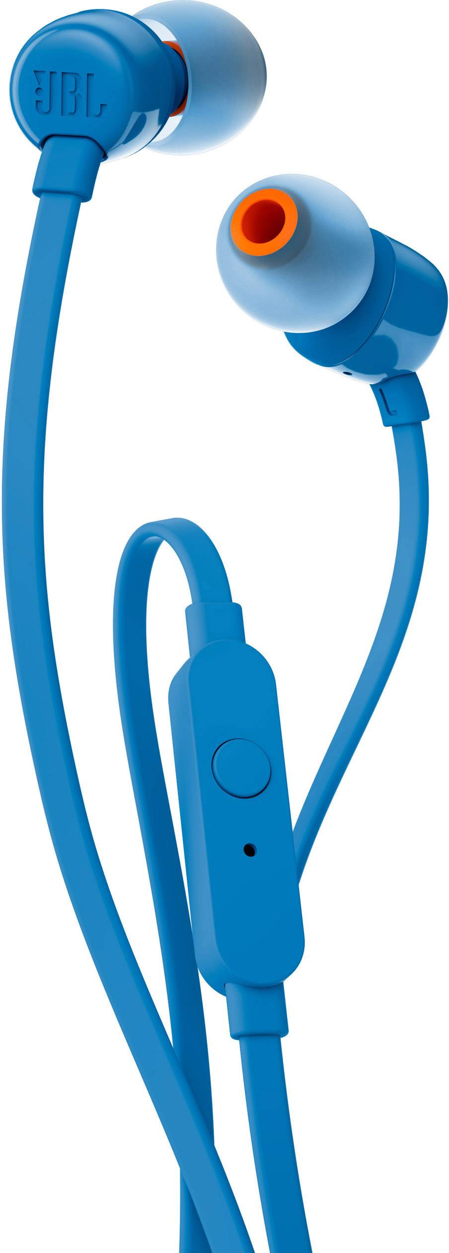 JBL T110 In Ear Kopfhörer kabelgebunden Blau Headset