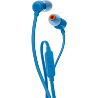 JBL T110 In Ear Kopfhörer kabelgebunden Blau Headset JBL T110 In Ear Kopfhörer kabelgebunden Blau Headset