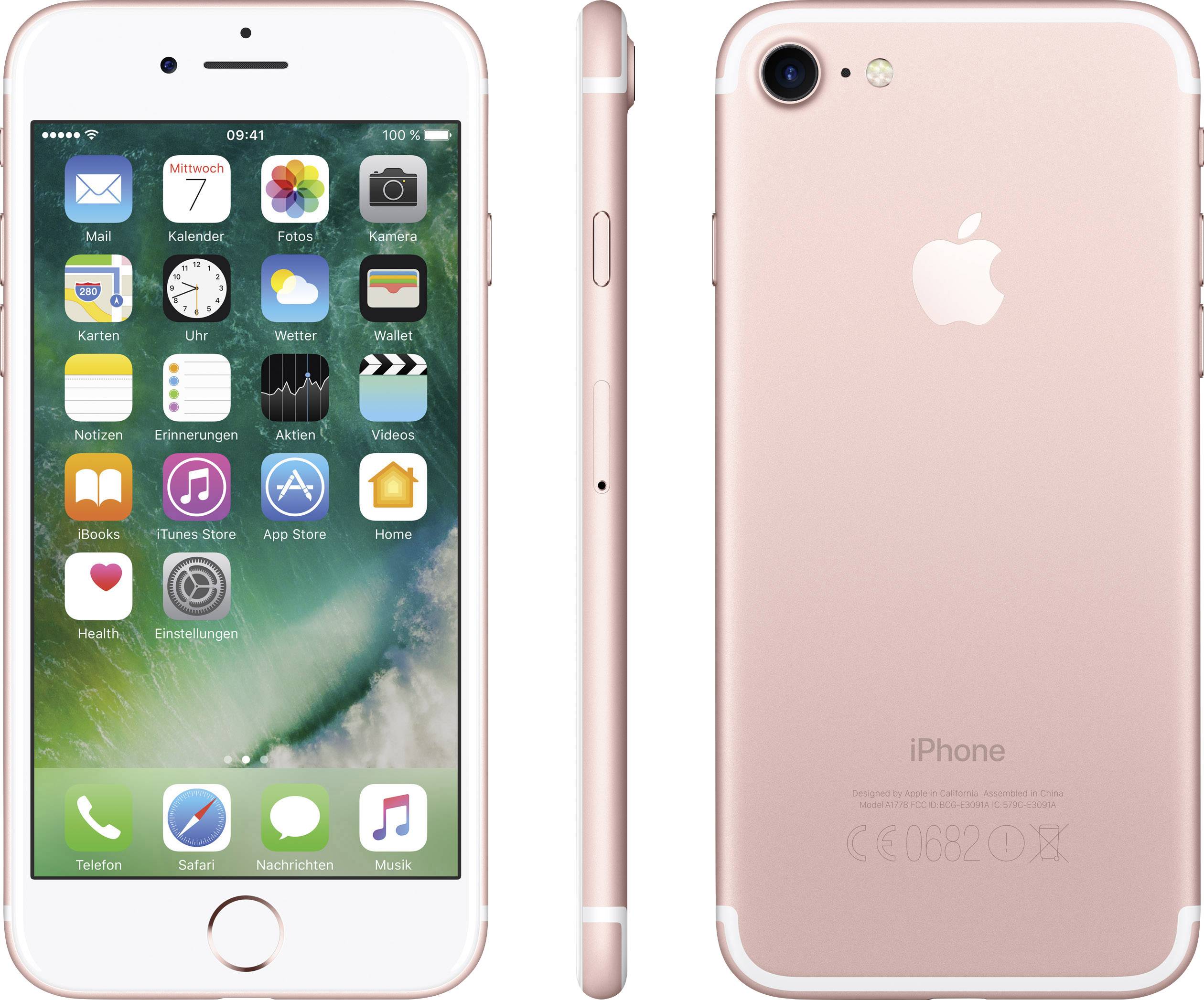 Apple iPhone 7 (generalüberholt) (gut) 256GB 4.7 Zoll (11.9 cm) iOS 10 12 Mio. Pixel Roségold