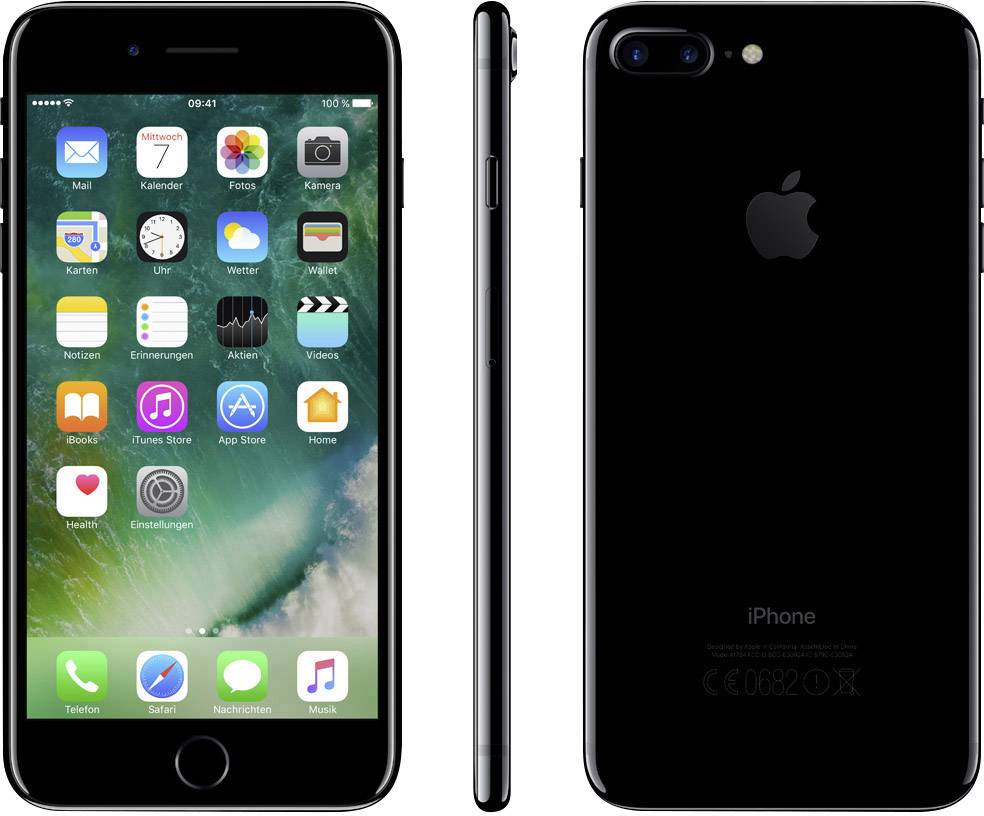 Apple iPhone 7 Plus iPhone 128 GB () Diamantschwarz iOS 10