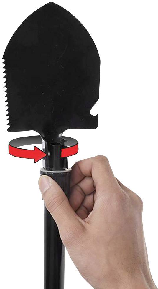 ProPlus Folding shovel 770426 Klappspaten mit Harke, mit Sägekante, mit Tasche