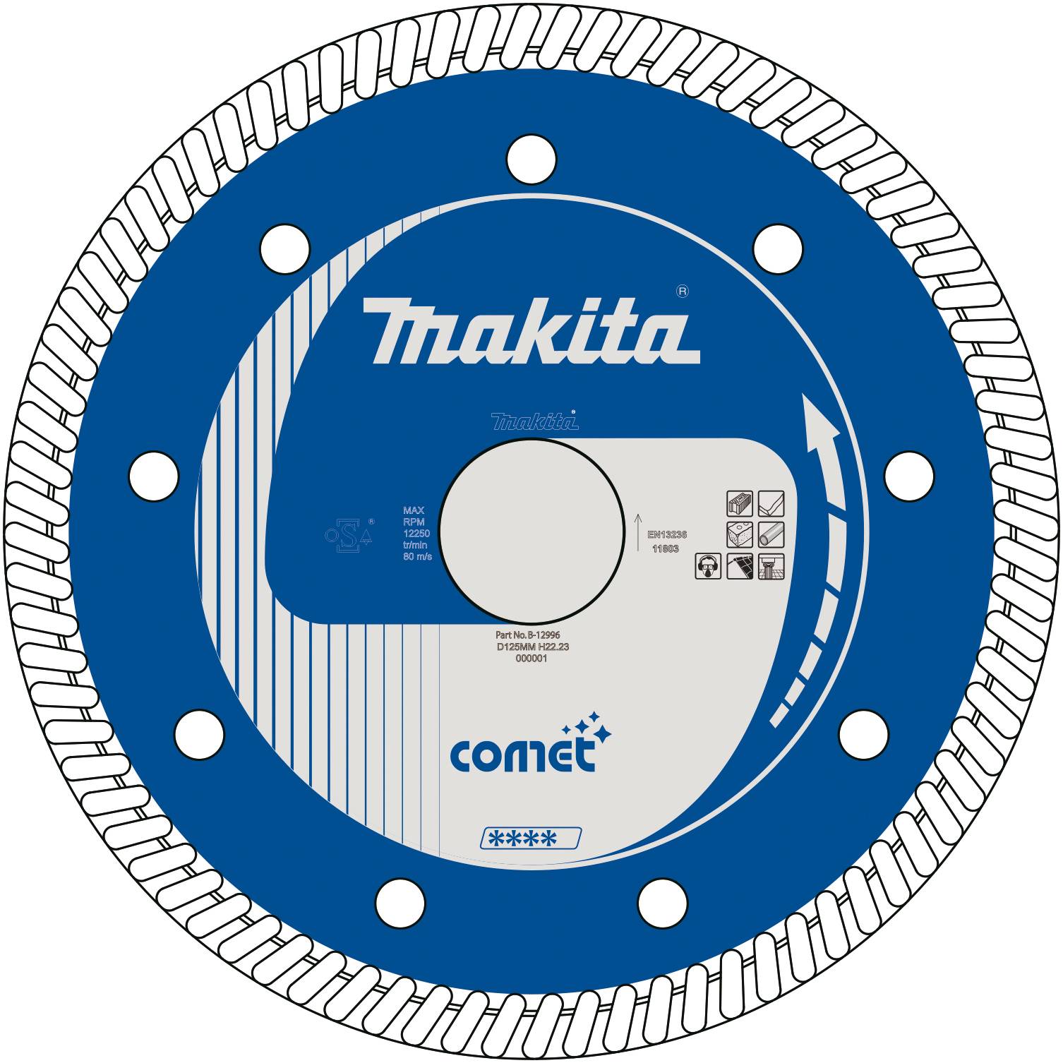 Makita B-12996 COMET Diamanttrennscheibe Durchmesser 125 mm 1 St.