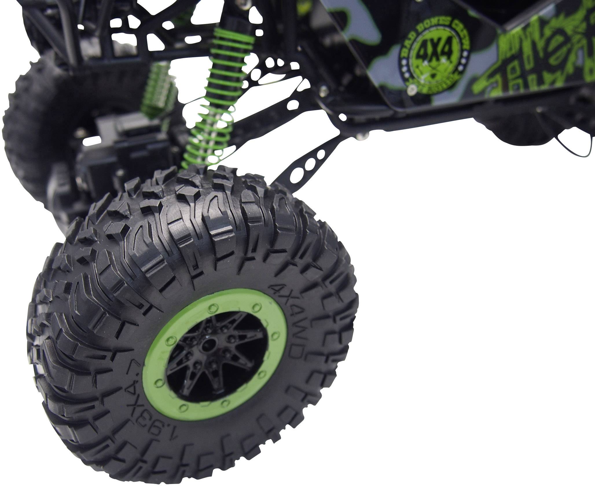 Amewi 22217 Crazy Crawler 1:10 RC Einsteiger Modellauto Elektro Crawler Allradantrieb (4WD) inkl. Akku, Ladegerät und