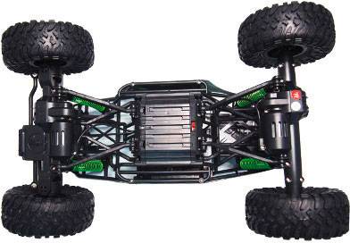 Amewi 22217 Crazy Crawler 1:10 RC Einsteiger Modellauto Elektro Crawler Allradantrieb (4WD) inkl. Akku, Ladegerät und
