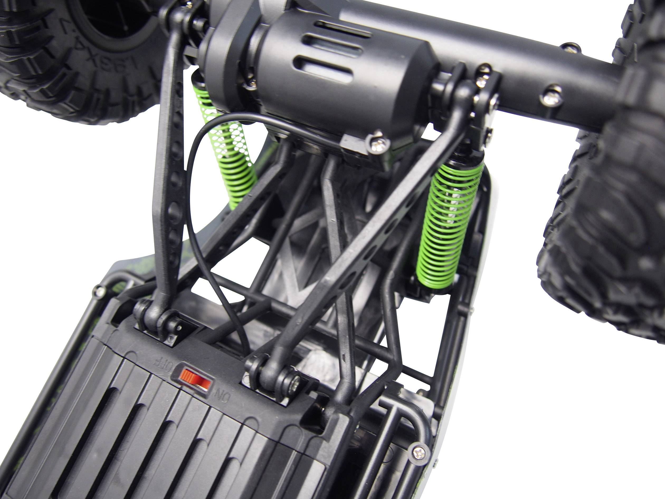 Amewi 22217 Crazy Crawler 1:10 RC Einsteiger Modellauto Elektro Crawler Allradantrieb (4WD) inkl. Akku, Ladegerät und