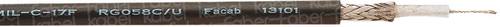 Faber Kabel 100605 Koaxialkabel Außen-Durchmesser: 5 RG58 C/U 50Ω Schwarz Meterware