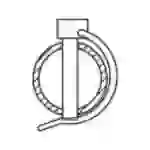 TOOLCRAFT Rohrklappstecker Stahl 10x60x32 gaZn(25) 25St. TOOLCRAFT Rohrklappstecker Stahl 10x60x32 gaZn(25) 25St.