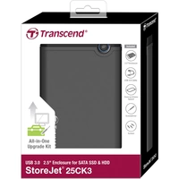 Transcend TS0GSJ25CK3 SATA-Festplatten-Gehäuse 2.5 Zoll USB-A (USB 3.2 Gen 1) Transcend TS0GSJ25CK3 SATA-Festplatten-Gehäuse 2.5 Zoll USB-A (USB 3.2 Gen 1)