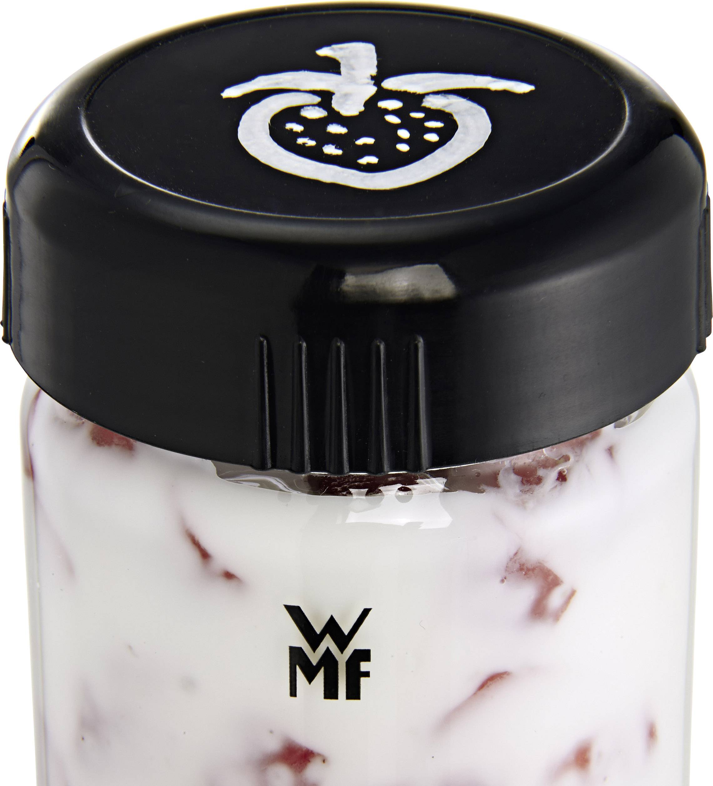 WMF KÜCHENminis® Joghurtbecher Joghurt-Ersatzgläser  Transparent, Schwarz