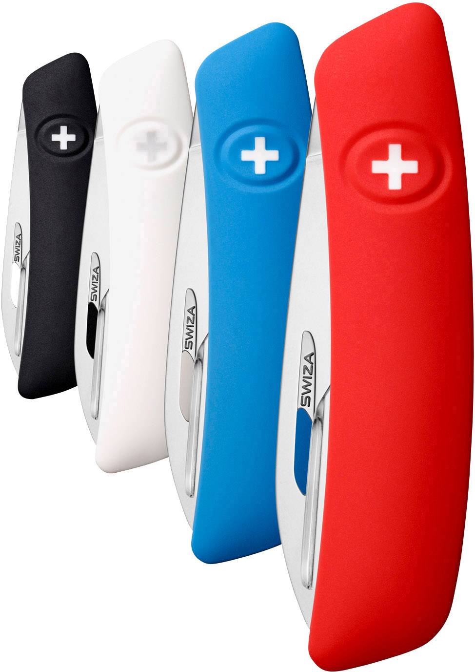 SWIZA D01 KNI.0010.1020 Schweizer Taschenmesser mit Soft-Touch Anzahl Funktionen 6 Weiß
