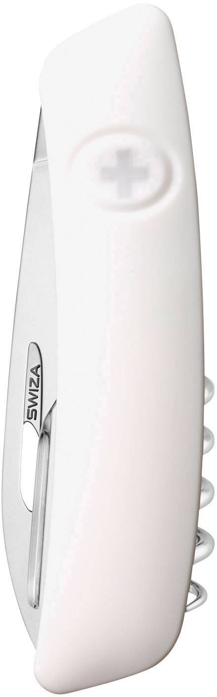 SWIZA D01 KNI.0010.1020 Schweizer Taschenmesser mit Soft-Touch Anzahl Funktionen 6 Weiß
