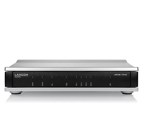 Lancom Systems 1781VA (All-IP, EU, over ISDN) LAN-Router mit Modem Integriertes Modem: VDSL, ADSL2+ 1 GBit/s