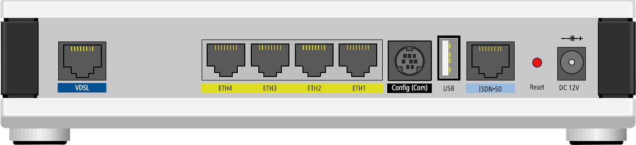 Lancom Systems 1781VA (All-IP, EU, over ISDN) LAN-Router mit Modem Integriertes Modem: VDSL, ADSL2+ 1 GBit/s