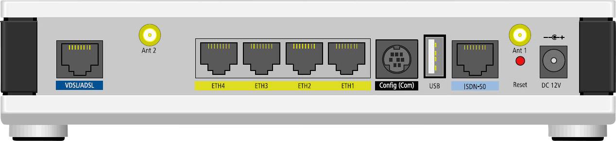 Lancom Systems 1781VAW (All-IP, EU, over ISDN) WLAN Router mit Modem Integriertes Modem: VDSL, ADSL2+ 2.4 GHz 300 MBit/s