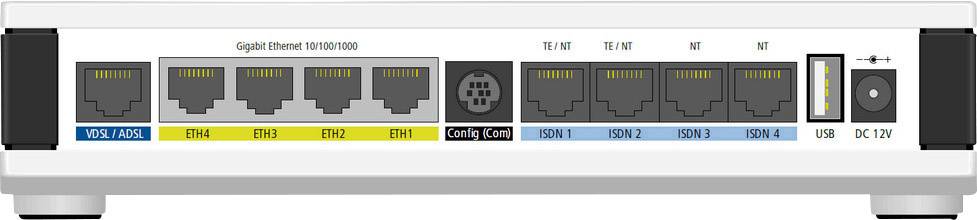 Lancom Systems 1784VA (All-IP, EU, over ISDN) LAN-Router mit Modem Integriertes Modem: VDSL, ADSL2+ 1 GBit/s