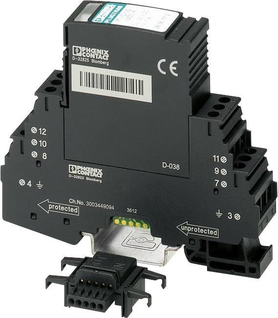 Phoenix Contact 2800786 PT-IQ-3-HF-12DC-UT Verteilerschrank-Überspannungsschutz Überspannungsschutz