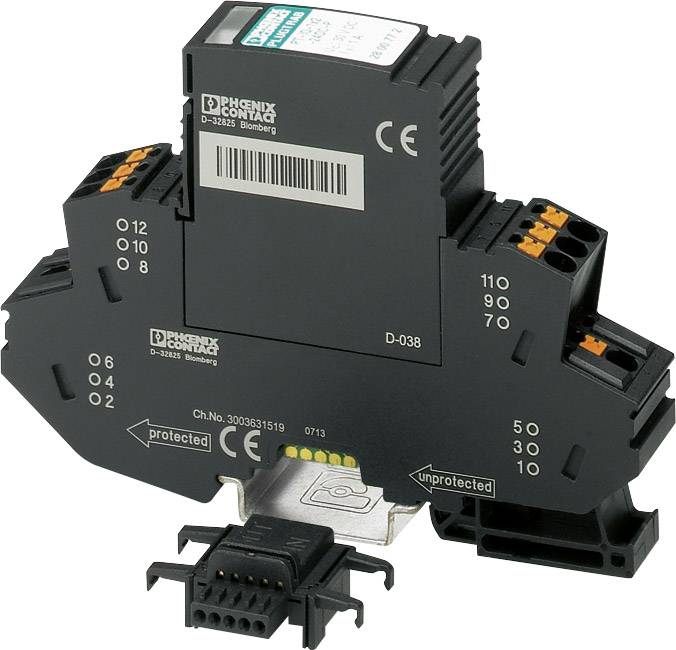 Phoenix Contact 2801288 PT-IQ-3-HF-12DC-PT Verteilerschrank-Überspannungsschutz Überspannungsschutz für: Verteilerschrank 10 kA 1 St.
