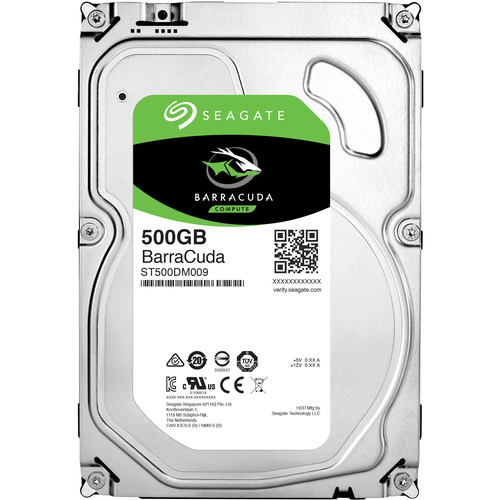Seagate BarraCuda® 500GB Interne Festplatte 8.9cm (3.5 Zoll) SATA III ST500DM009 Bulk