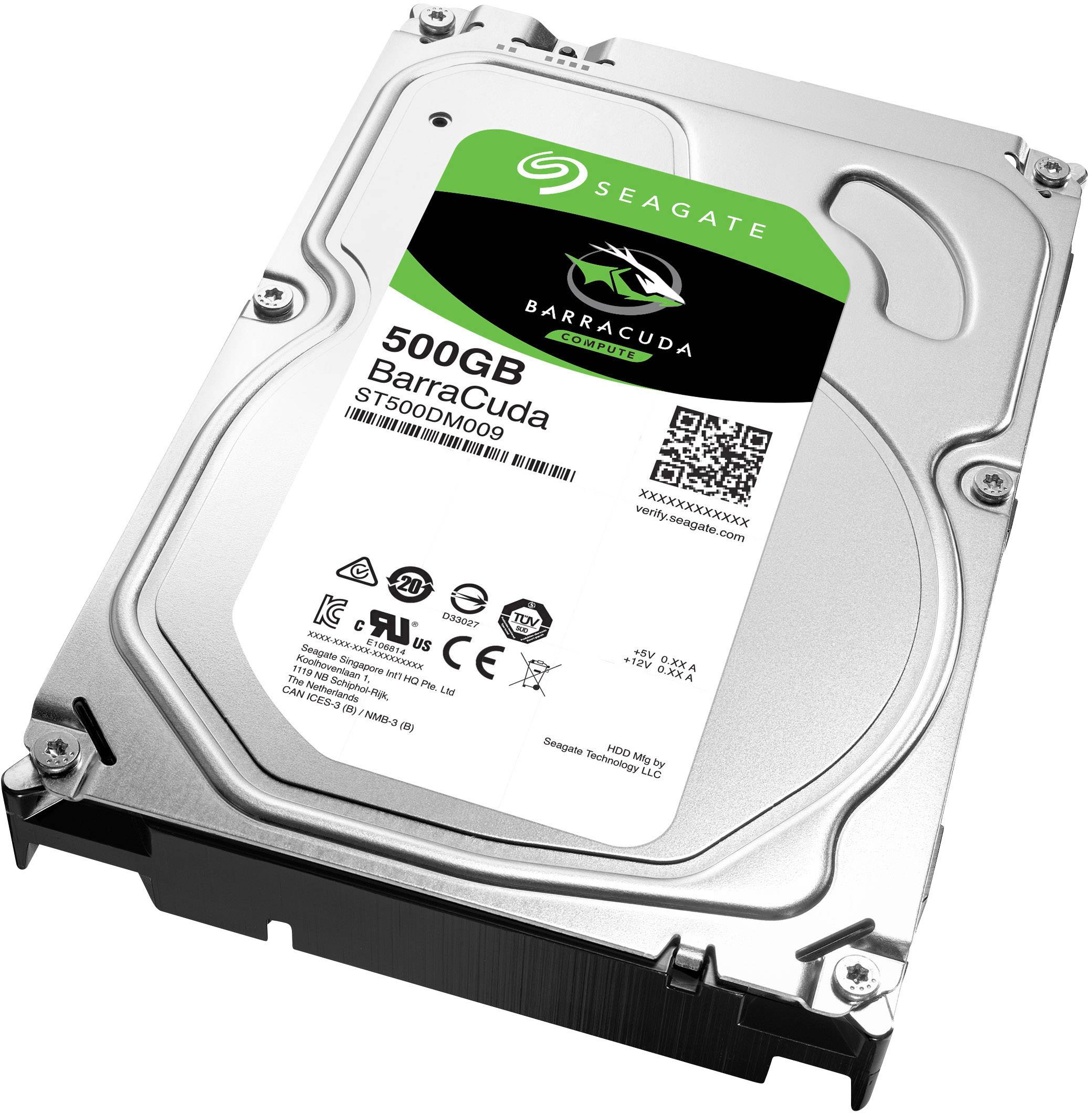 Seagate BarraCuda® 500 GB Interne Festplatte 8.9 cm (3.5 Zoll) SATA III ST500DM009 Bulk