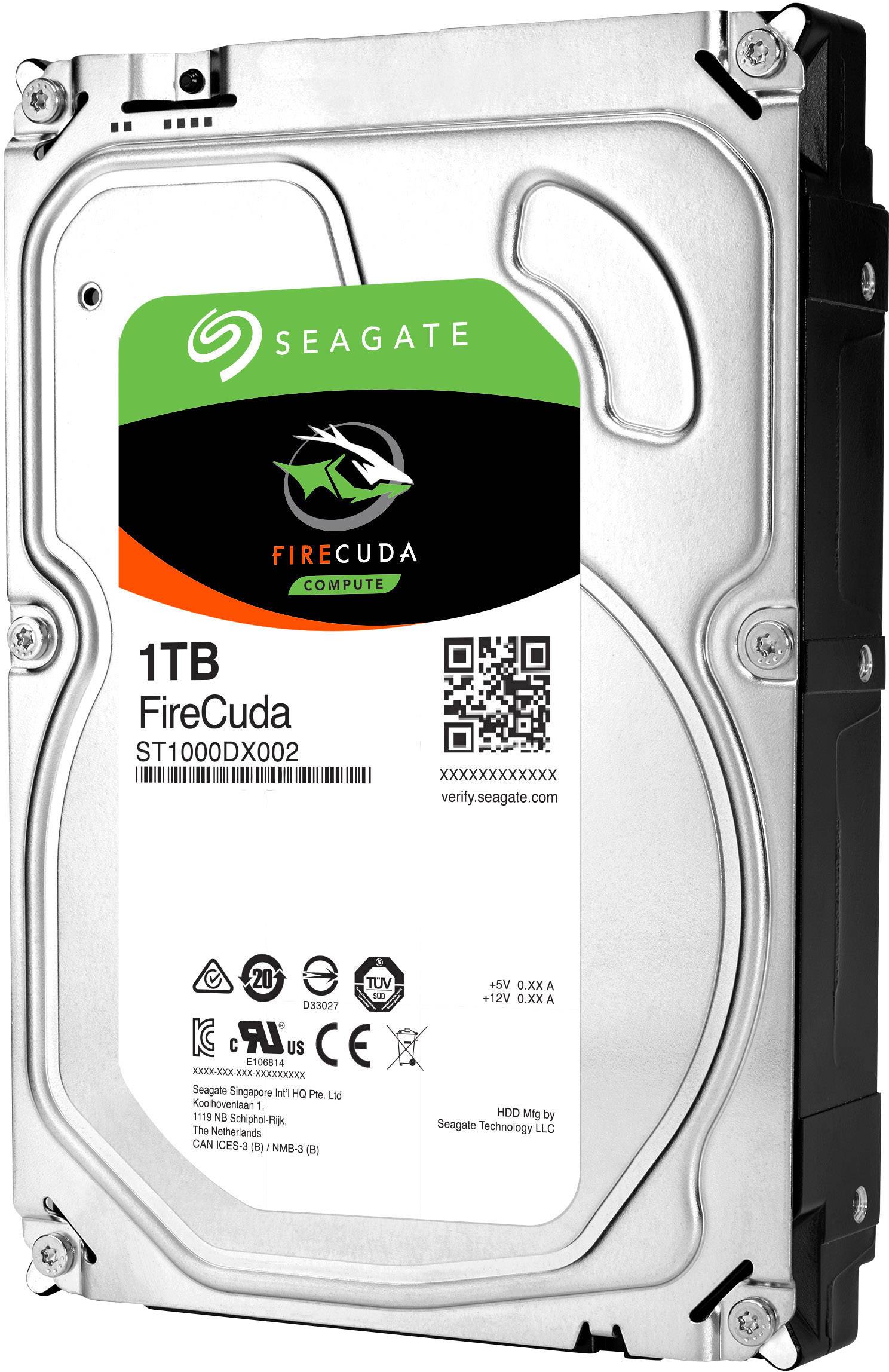 Seagate ST1000DX002 Interne SSHD 8.9cm (3.5 Zoll) 1TB FireCuda® Bulk SATA III