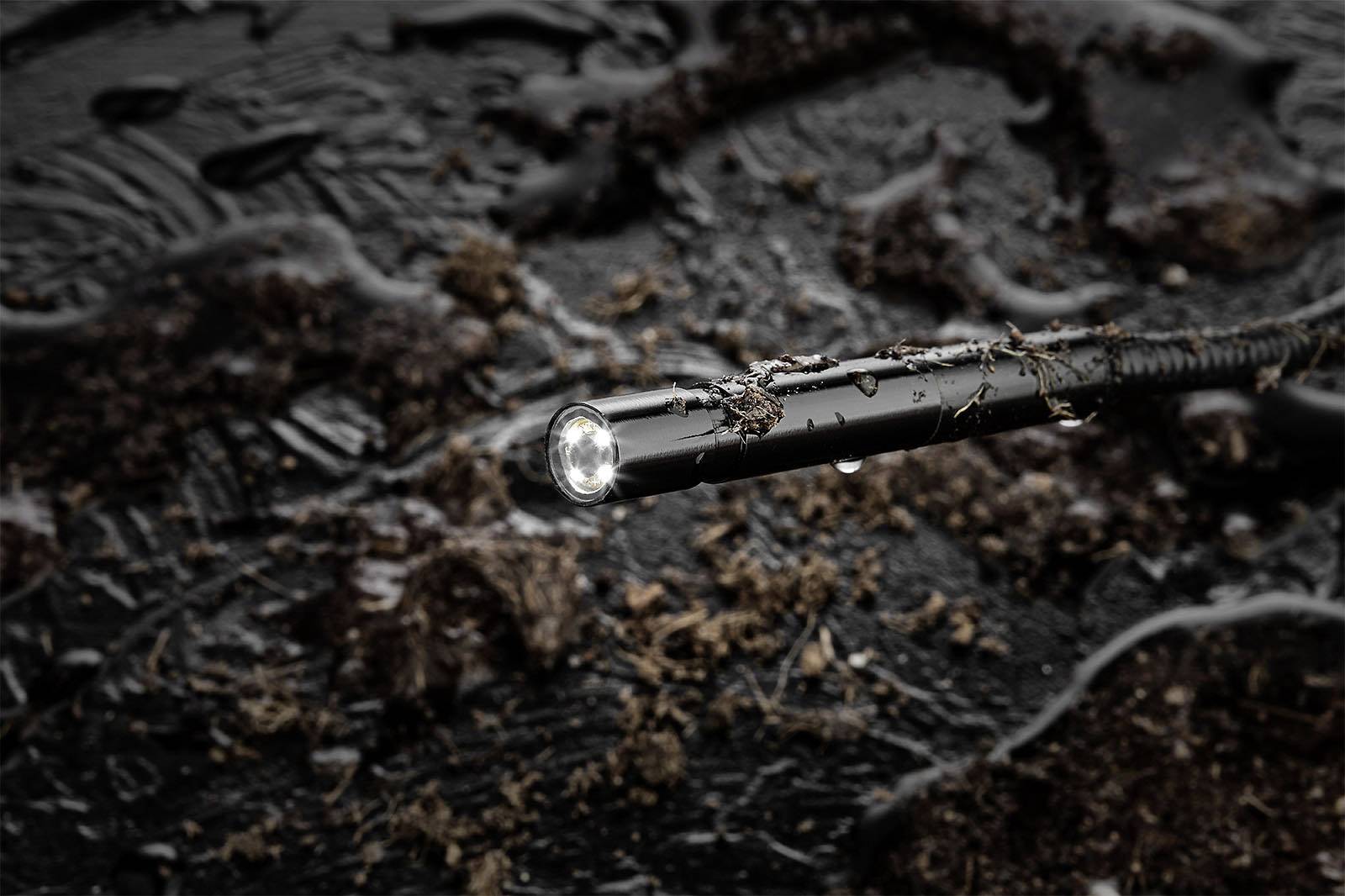 VOLTCRAFT BS-10/1M VGA MF Endoskop-Sonde Sonden-Ø 10mm 1m Wasserdicht, Schwenkfunktion, LED-Beleuchtung