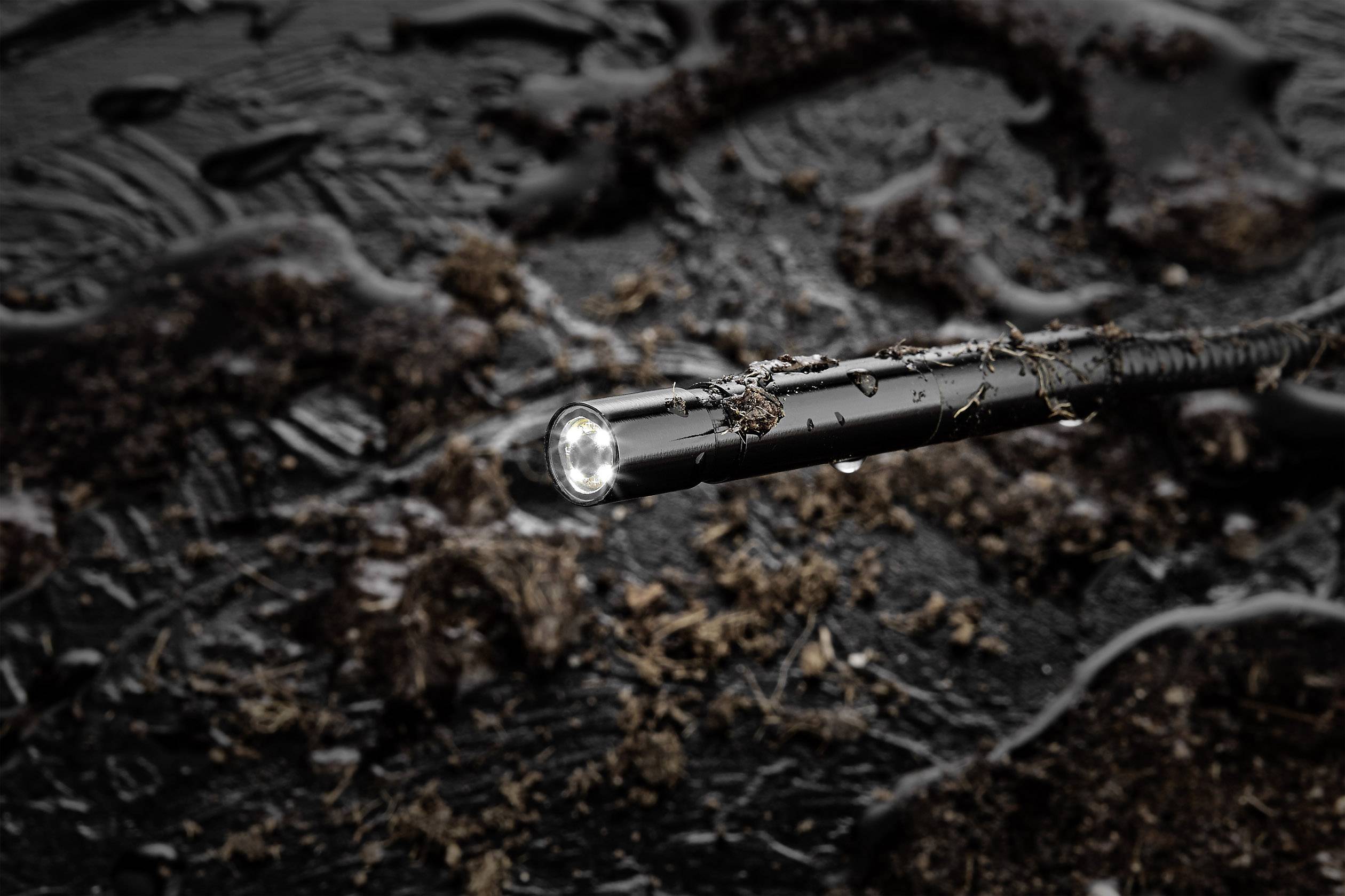 VOLTCRAFT BS-10/1M VGA MF Endoskop-Sonde Sonden-Ø 10mm 1m Wasserdicht, Schwenkfunktion, LED-Beleuchtung