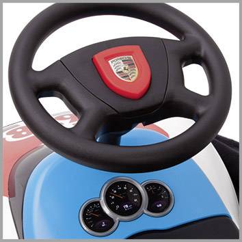 BIG Baby-Porsche Premium Weiß Rutschauto Porsche Weiß