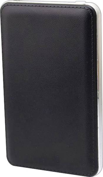 LogiLink Powerbank 8000 mAh, Lithium-Polymer, 1x USB, schwarz/silber