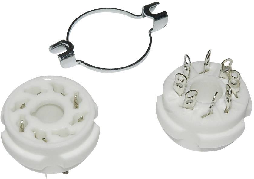 Röhrensockel 1 St. 150104 Polzahl: 8 Sockel: Oktal Montageart: Chassis Material:Keramik