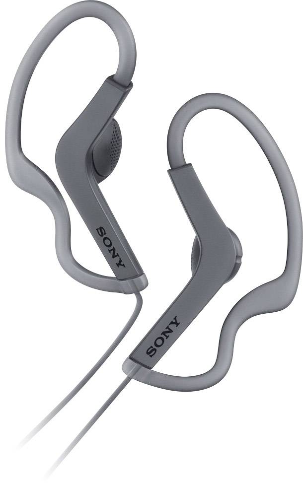 Sony MDR-AS210AP In Ear Kopfhörer kabelgebunden Schwarz Headset, Ohrbügel Sport