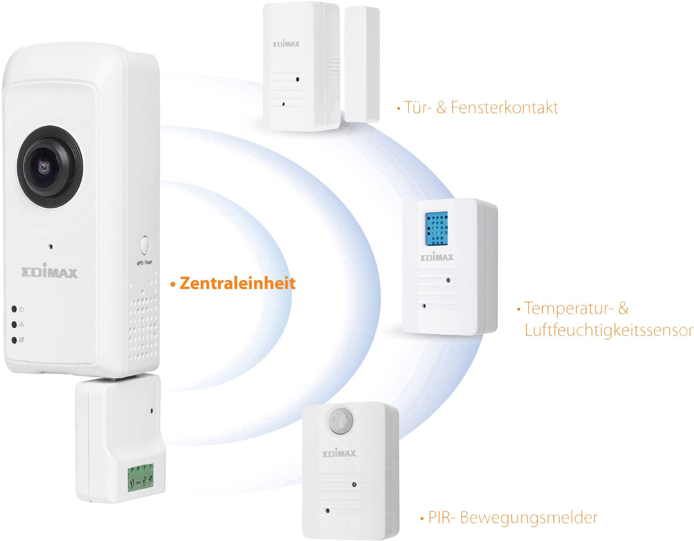 EDIMAX Visible IC-5170SC LAN, WLAN IP  Überwachungskamera-Set  1920 x 1080 Pixel